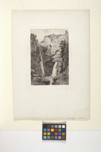 Wodospady Tivoli (atrament)