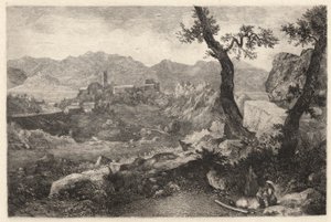 Zobacz w pobliżu Rzymu autorstwa George Loring Brown