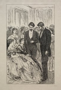 Wiele hałasu o nic, 1866. autorstwa George Louis Palmella Busson Du Maurier