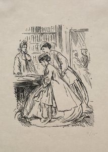Wiele hałasu o nic, 1866. autorstwa George Louis Palmella Busson Du Maurier