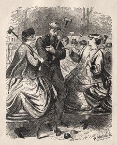 Nasza partia krokieta, 1864. autorstwa George Louis Palmella Busson Du Maurier
