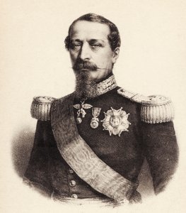 Portret cesarza francuskiego Napoleona III (pocztówka) autorstwa Bartolome Esteban and studio Murillo