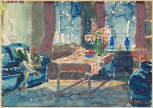 Autoportret: Wnętrze mojego mieszkania w Nowym Jorku autorstwa George Luks