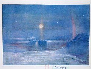 Antarktyka, ilustracja z „Nimrod w Antarktyce 1907-09” Sir Ernesta Shackletona (1874-1922) autorstwa George Marston