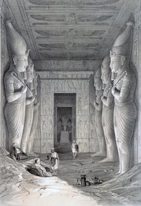 Wnętrze Wielkiej Świątyni, Abu Simbel, XIX w.