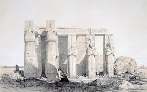 Ramseion, Luksor, Egipt, XIX w.
