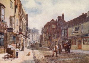 Peascod Street (kolorowa litografia)