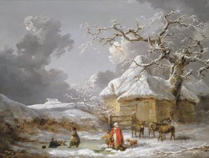 Upadek na lodzie (olej na płótnie) autorstwa George Morland