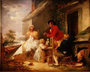 Drzwi domku autorstwa George Morland