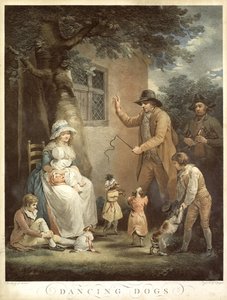 Tańczące psy, ok. 1800 autorstwa George Morland