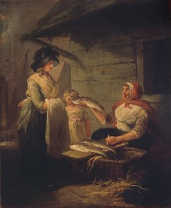 Rybaczka, koniec lat 80. XVIII wieku. autorstwa George Morland