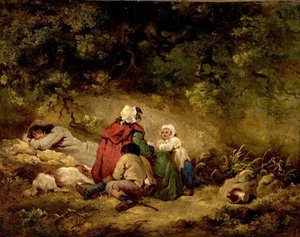 Obóz cygański autorstwa George Morland