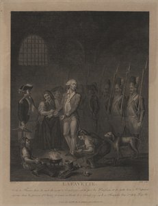 Lafayette w więzieniu w Olmütz autorstwa George Morland