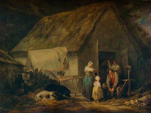 Rano, Higglers przygotowują się do targu, 1791 autorstwa George Morland