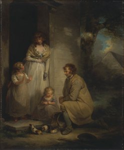 Sprzedaż świnek morskich autorstwa George Morland