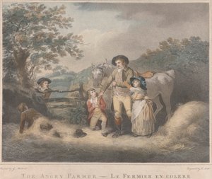 Zestaw czterech: Wściekły rolnik autorstwa George Morland