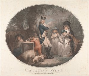 Park św. Jakuba autorstwa George Morland