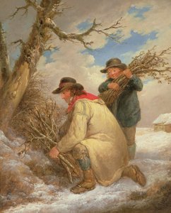 Zbieracze gałązek w śniegu autorstwa George Morland