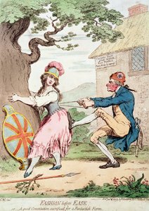 „Moda przed swobodą, czyli dobra konstytucja poświęcona dla fantastycznej formy”, wyd. Hannah Humphrey, 1793 (patrz także 89937)