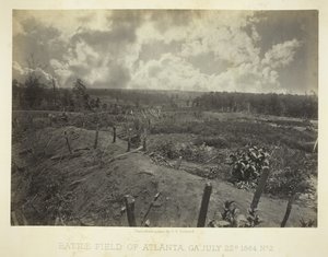 Pole bitwy w Atlancie, GA, nr 2, 22 lipca 1864 r. autorstwa George N. Barnard