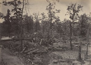 Pole Bitwy pod Atlantą, Georgia, 22 lipca 1864 nr 1, lata 60. XIX wieku. autorstwa George N. Barnard