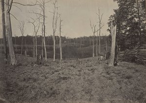 Pole bitwy pod Resacca, Georgia nr 1, 1860. autorstwa George N. Barnard