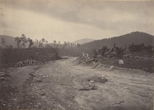 Myszołów Roost, Gruzja, lata 60. XIX wieku. autorstwa George N. Barnard