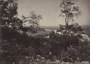 Dolina Chattanooga z Góry Widokowej, lata 60. XIX wieku. autorstwa George N. Barnard