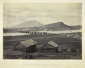 Chattanooga z północy, 1864. autorstwa George N. Barnard