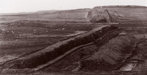 Konfederackie roboty ziemne, Centreville, Virginia, 1862. autorstwa George N. Barnard