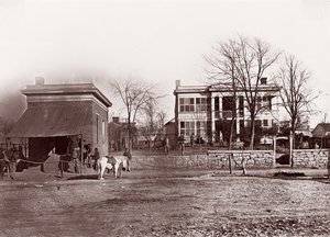 Kwatera główna marszałków burmistrza, Chattanooga, ca. 1864. autorstwa George N. Barnard
