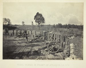 Rebel Works in Front of Atlanta, GA, nr 2 autorstwa George N. Barnard