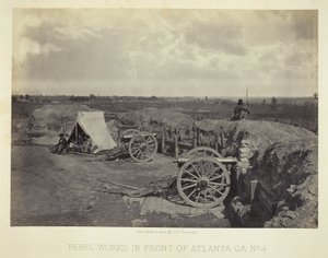 Rebel Works in Front of Atlanta, GA, nr 4 autorstwa George N. Barnard
