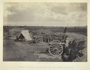 Rebel Works przed Atlantą, GA, nr 4, 1864. autorstwa George N. Barnard