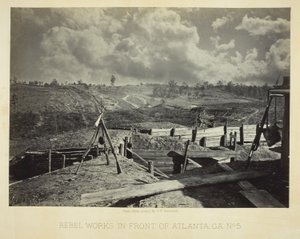 Rebel Works in Front of Atlanta, GA, nr 5 autorstwa George N. Barnard