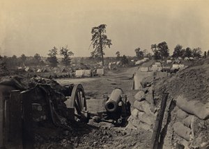 Rebel działa przed Atlantą w stanie Georgia, nr 3 autorstwa George N. Barnard