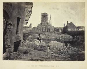 Ruiny w Charleston, S.C. autorstwa George N. Barnard