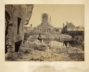 Ruiny w Charleston, Karolina Południowa autorstwa George N. Barnard