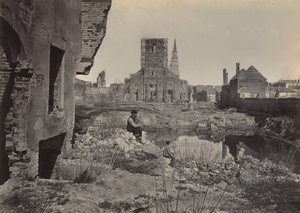 Ruiny w Charleston w Południowej Karolinie, lata 60. XIX wieku.