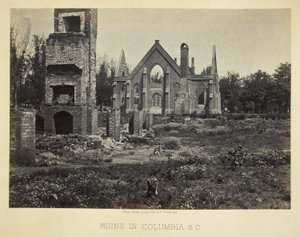 Ruiny w mieście Columbia, S.C. autorstwa George N. Barnard