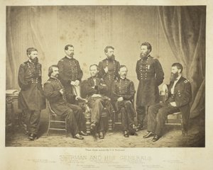 Sherman i jego generałowie autorstwa George N. Barnard