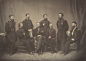 Sherman i jego generałowie, lata 60. XIX wieku. autorstwa George N. Barnard
