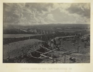 Południowy brzeg rzeki Chattahoochie, Ga. autorstwa George N. Barnard