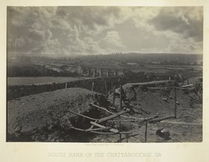 Południowy Brzeg Chattahoochie, Ga., 1866. autorstwa George N. Barnard