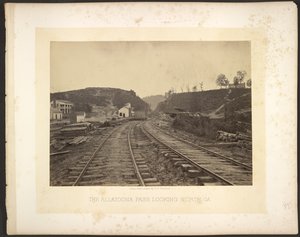 Przełęcz Allatoona z widokiem na północ, Georgia autorstwa George N. Barnard