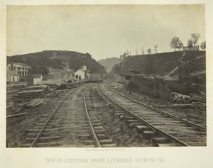 Przełęcz Allatoona, patrząc na północ, GA autorstwa George N. Barnard