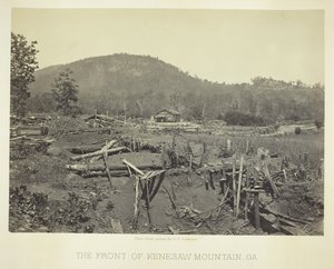 Front Góry Kenesaw, GA, 1866. autorstwa George N. Barnard