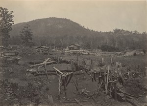 Front Góry Kenesaw, Georgia, lata 60. XIX wieku. autorstwa George N. Barnard
