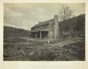 Dom Johna Rossa, Ringgold, GA, 1866. autorstwa George N. Barnard