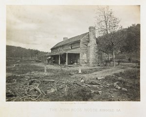 Dom Johna Rossa, Ringgold, Georgia autorstwa George N. Barnard